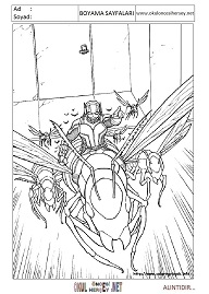antman-karınca-adam boyama sayfaları